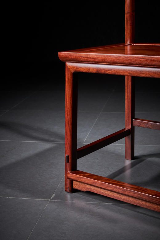 红桥红  家具严选  缅甸花梨（大果紫檀）【素面 S背 不出头 餐椅】 商品图4