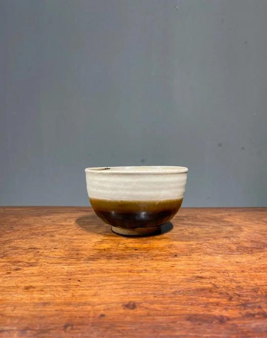 磁州窑白褐双色佛钵式碗，顺丰包邮 商品图0