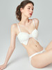 好奇蜜斯无钢圈内衣女夏季薄款大胸显小文胸套装蝴蝶结可爱胸罩珍莉 商品缩略图3