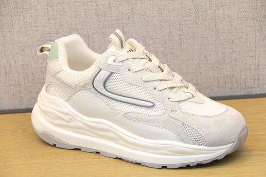 豪行2022年夏季款22247107厚底单网透气老爹鞋运动增高网眼女凉鞋 专柜正品 商品图1