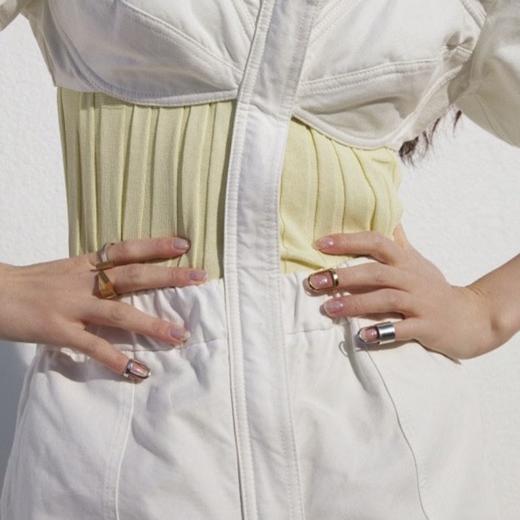 北京仓｜Rathel&Wolf-Simone-金色 环甲 指尖戒指［英国设计师］ 商品图5