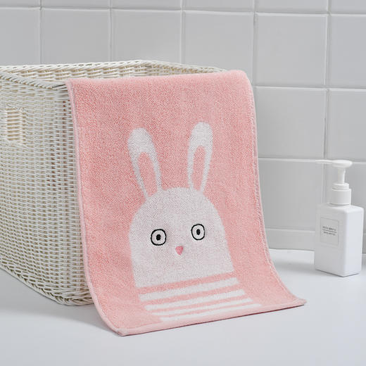 洁丽雅全棉儿童毛巾家用纯棉吸水不掉毛卡通擦脸小面巾男女洗脸巾 商品图3