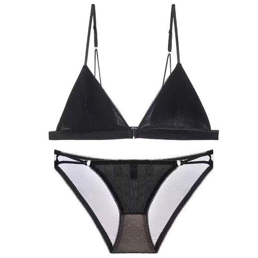 【恋上聚拢的舒适感】黛唯梵 法式前扣内衣，小胸聚拢无磁美背无钢圈性感文胸，夏季薄款胸罩套装七夕情人节 商品图4