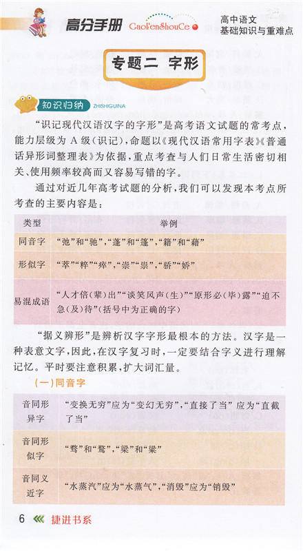 学神高分手册高中语文基础知识与重难点张洪涛速查巧记倍速高一高二高三高中高考语文复习资料辅导书籍赠古诗词名句积累 商品图4