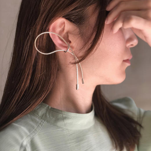 北京仓｜Rathel&Wolf-Tamika-银色 双垂链 耳廓夹（单只）［英国设计师］ 商品图6