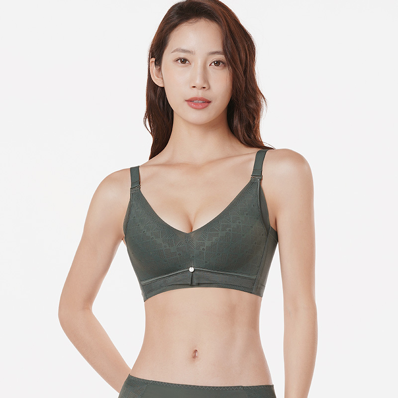 都市丽人舒软挺塑塑身系列调整型AB杯内衣锁边3/4杯中厚塑身文胸四排扣树脂胶圈LJ24H5