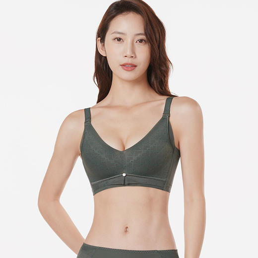 都市丽人舒软挺塑塑身系列调整型AB杯内衣锁边3/4杯中厚塑身文胸四排扣树脂胶圈LJ24H5 商品图0
