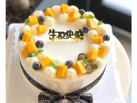 清新简约芒果蛋糕