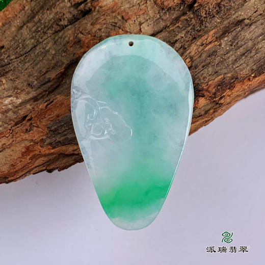 派瑞翡翠 翡翠挂件 糯种 飘花 商品图2