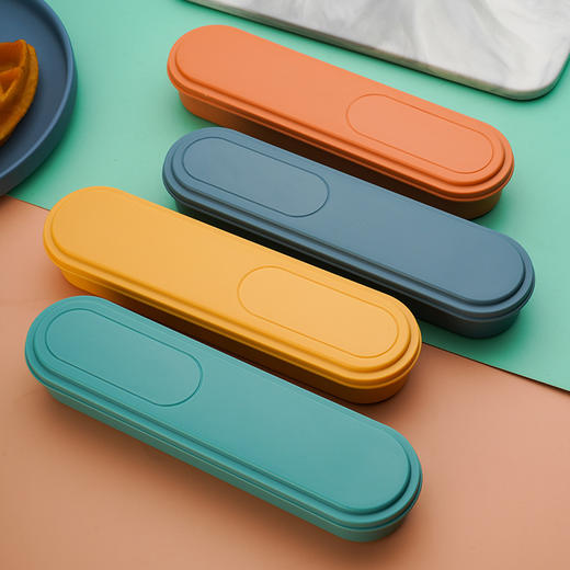 「304不锈钢材质」便携餐具两件套套装公司活动礼品 学生上班族筷勺餐饮用具盒装 商品图2