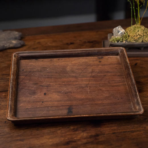 清 红木独板方形呈盘 商品图2