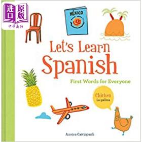 【中商原版】Let's Learn Spanish 来学学西班牙语 英文原版儿童图书 教辅类书籍 Aurora Cacciapuoti 4到6岁