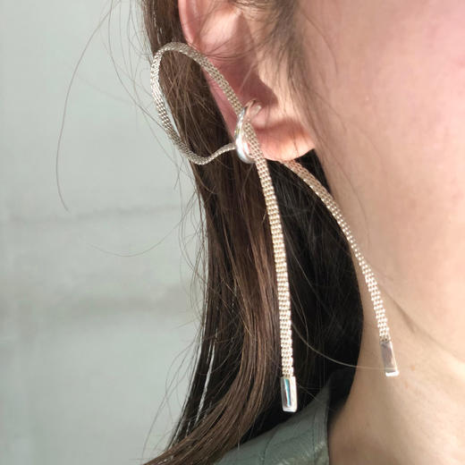 北京仓｜Rathel&Wolf-Tamika-银色 双垂链 耳廓夹（单只）［英国设计师］ 商品图7