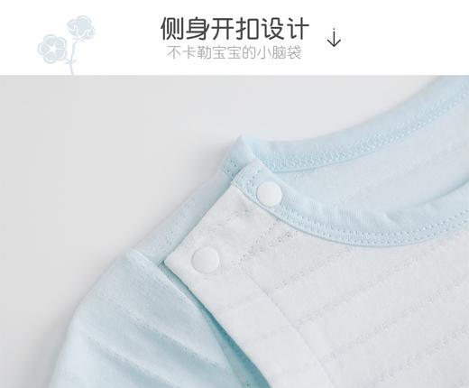 babybean亲豆新生婴儿连体衣新款春夏装男宝宝纯棉斜开扣哈衣21NY02029B0103 商品图3