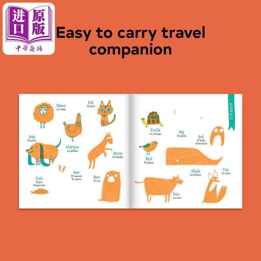 【中商原版】Let's Learn Spanish 来学学西班牙语 英文原版儿童图书 教辅类书籍 Aurora Cacciapuoti 4到6岁 商品图2