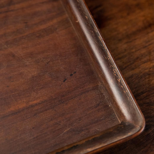 清 红木独板方形呈盘 商品图3