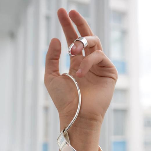 北京仓｜Rathel&Wolf-Liu-银色 弯钩 指尖戒指［英国设计师］ 商品图5