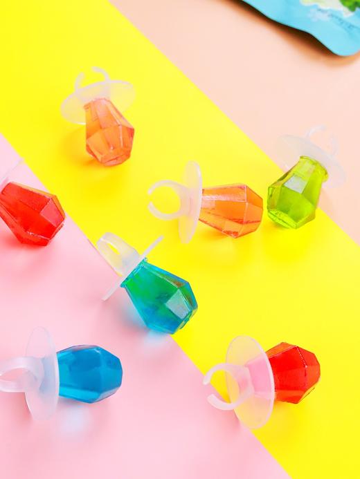 韩国进口韩美禾宝石戒指糖网红儿童棒棒糖草莓葡萄多口味袋装60g 商品图2