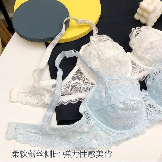 【从“轻”“薄”开启夏日】黛唯梵 夏季超薄内衣，聚拢收副乳防下垂蕾丝文胸，大胸显小文胸七夕情人节 商品图2