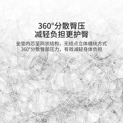 【愉悦之家】有氧纤维释压透气坐垫 商品图2