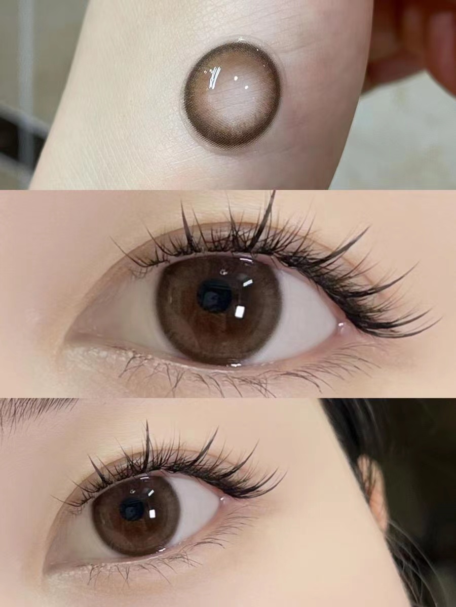 Kikicon 黄金桂 月抛 2片 14.2mm 着色13.6mm 基弧8.6 含水42% 新锐国货