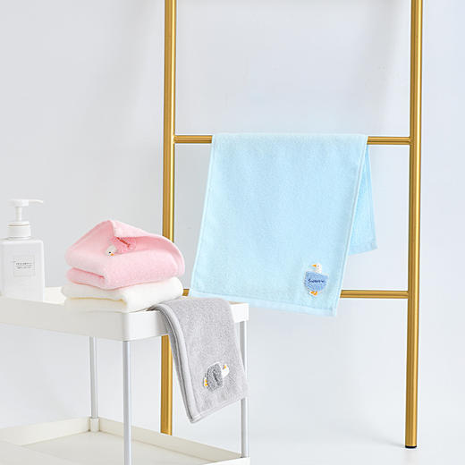 【全棉卡通儿童毛巾】家用纯棉吸水 擦脸不掉毛小面巾男女洗脸巾 商品图2