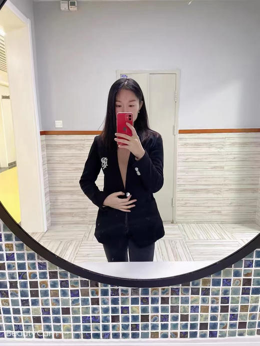 1010-6渠道货 RL 金标刺绣 垂坠弹力针织 商务休闲 西服西装外套 贼显瘦 商品图6