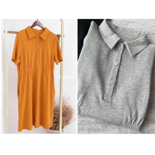 【à perles】polo领收腰连衣裙，休闲舒适无压力【清仓，不退不换】 商品图0