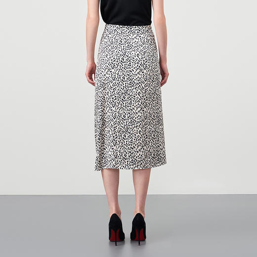 EITIE爱特爱秋冬季新款气质垂感印花A版显瘦半身裙女裙半裙6706411 商品图4