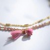 【流苏手链】VIKIKO 怀旧款水晶小吊 流苏手链绳双层风格 15-20cm 商品缩略图1