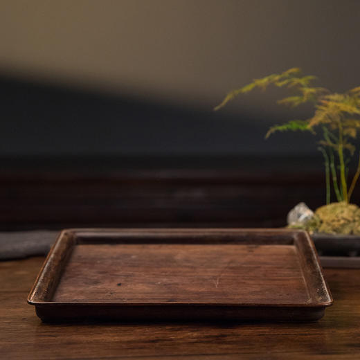 清 红木独板方形呈盘 商品图0