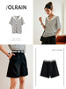 欧芮儿OLrain法式穿搭黑色休闲裤女夏季2022新款高腰阔腿西装裤 商品缩略图1
