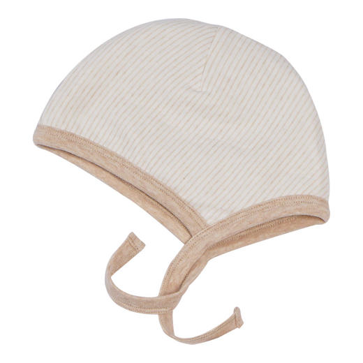 babybean亲豆婴儿胎帽男女宝宝纯棉新生儿四季款系带居家圆顶帽子A19N01A06 商品图4