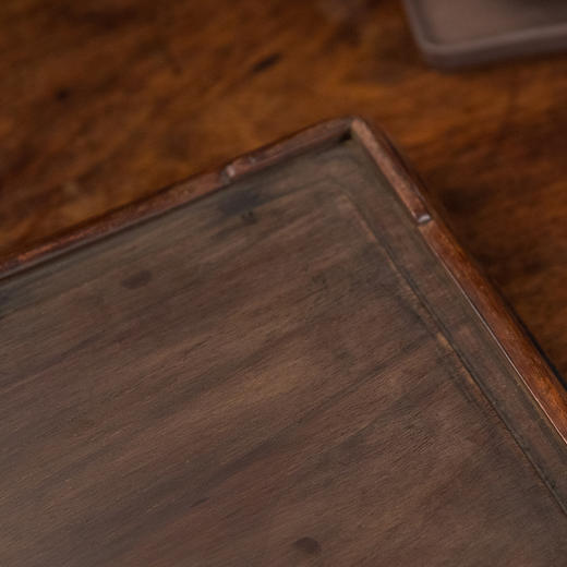 清 红木独板方形呈盘 商品图4