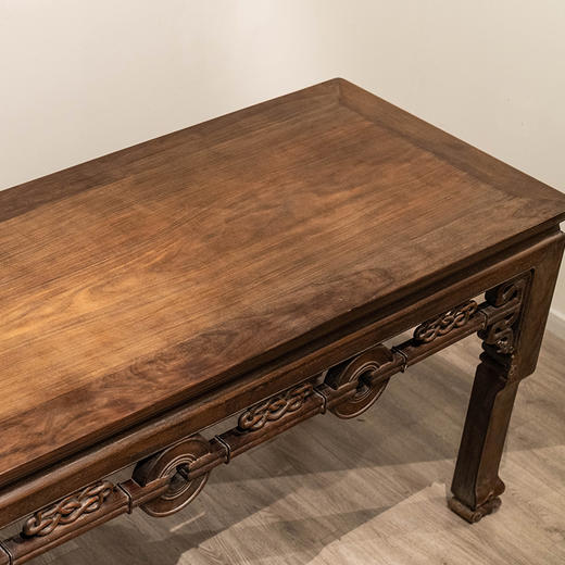 清 红木拱璧纹大画桌 商品图2