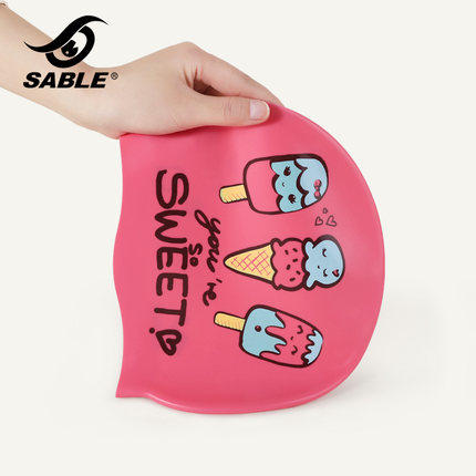 黑貂儿童硅胶泳帽SCS 商品图2