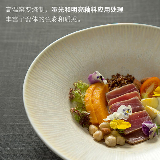 DXC不规则陶瓷西餐盘子家用 2022新款网红特别好看的草帽餐盘深盘 商品图2