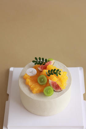 焙茶香橙奶油蛋糕