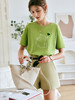 欧芮儿OLrain法式绿色短袖t恤女夏季2022新款宽松薄款高级感上衣 商品缩略图3