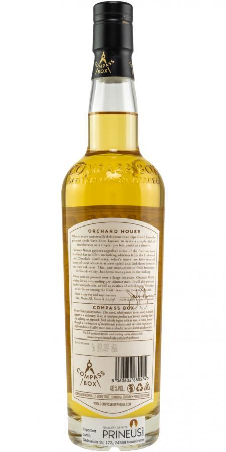 Compass Box Orchard House 罗盘针果园苏格兰调和威士忌 商品图1