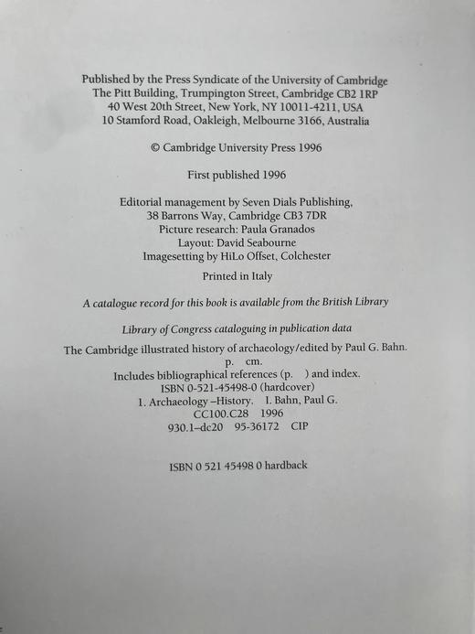 剑桥考古学图史（1996年） 200余幅插图 精装大16开 商品图4