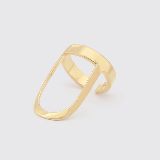 北京仓｜Rathel&Wolf-Simone-金色 环甲 指尖戒指［英国设计师］ 商品图1