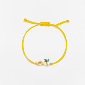 订购10周到｜Yvonne Leon-LA PLAGE-海滩 黄绳 手链［法国设计师］
