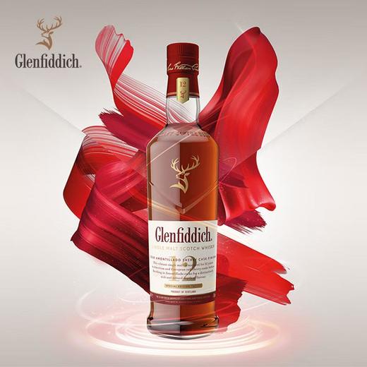 格兰菲迪（Glenfiddich）天使雪莉12年单一麦芽苏格兰威士忌洋酒 43%vol 700ml 商品图1