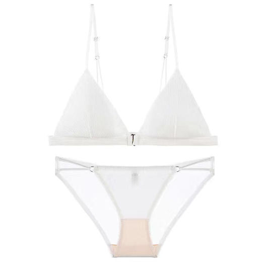 【恋上聚拢的舒适感】黛唯梵 法式前扣内衣，小胸聚拢无磁美背无钢圈性感文胸，夏季薄款胸罩套装七夕情人节 商品图6