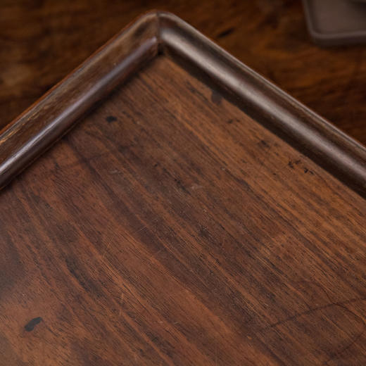 清 红木独板方形呈盘 商品图1