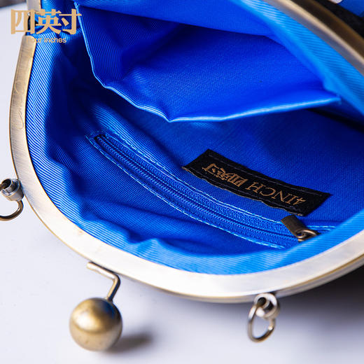 四英寸原创设计荷韵系列典藏款包包手工制作复古丝绒手提包87266 商品图4