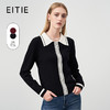 EITIE爱特爱秋季新品时尚拼接针织衫优雅打底衫女6701411 商品缩略图1