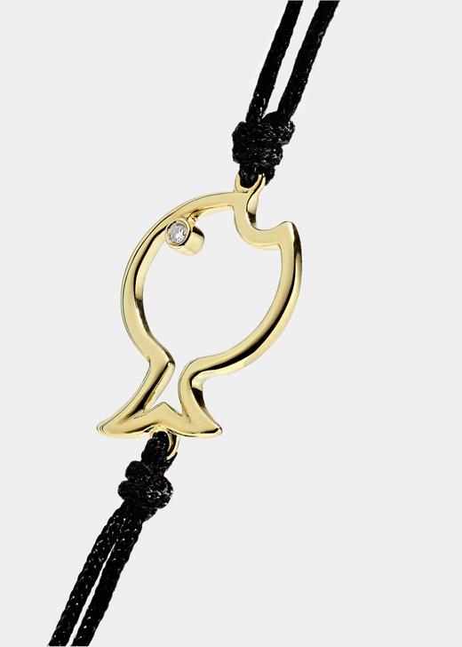 订购10周到｜Yvonne Leon-POISSON BULLE-泡泡鱼 黑绳 手链［法国设计师］ 商品图1