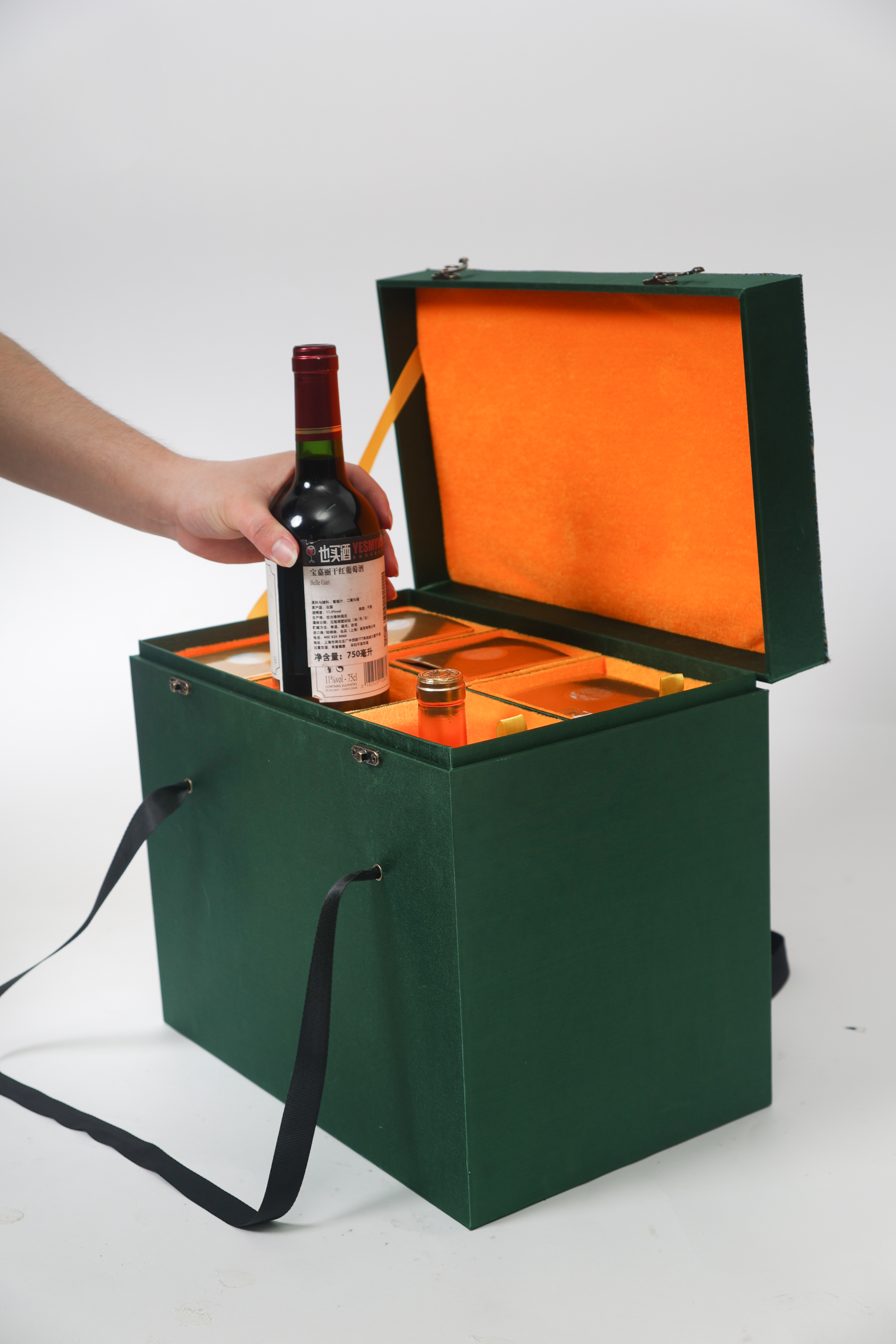 桐悦高档礼品白酒礼盒包装通用白酒密封送礼手提可外带木制酒箱锦盒